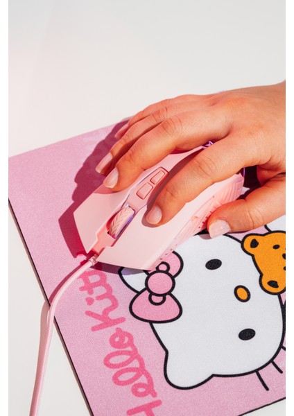 Özel Hello Kitty Tasarımlı Mouse Pad - Pembe indirimleri