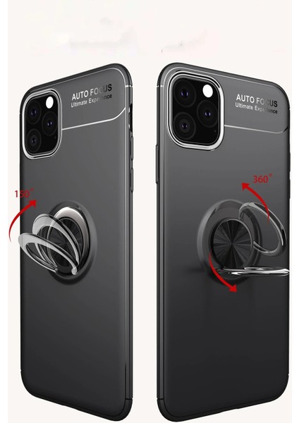 Iphone 11 Pro Kılıf Range Yüzüklü Silikon - Kırmızı Arbkd fiyatları