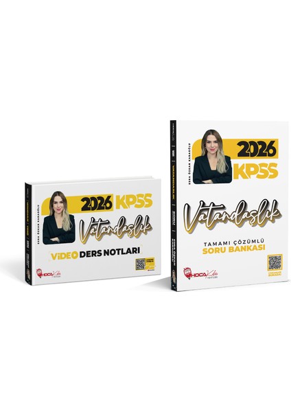2026 Kpss Vatandaşlık Soru Bankası- Video Notlar 2 Li Set