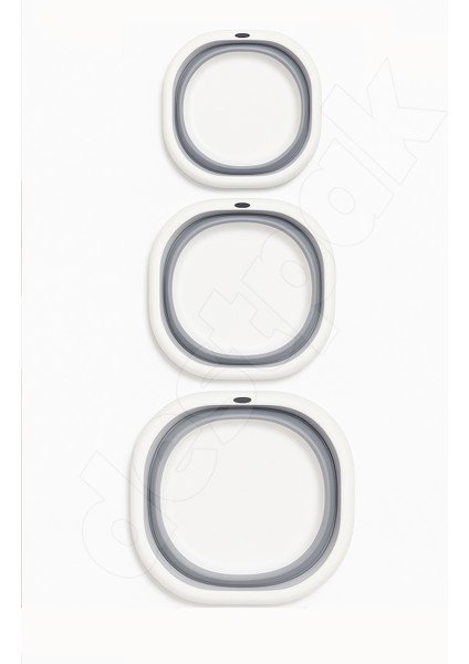 3'lü Katlanır Leğen, Katlanabilir Akordiyon Badya - Mutfakta Banyoda Çok Fonksiyonlu fırsatları