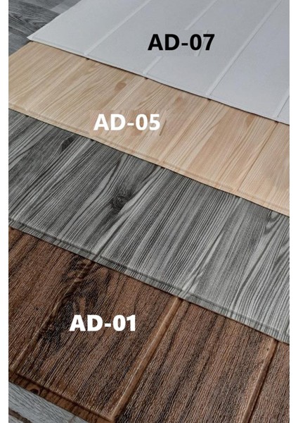 Kahverengi 70X70CM Kendinden Yapışkanlı Ahşap Lambri Duvar Paneli