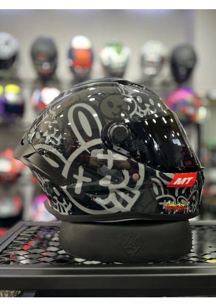 Helmets Stinger Ram F1 Siyah Vizörlü (+1 Şeffaf Vizör)
