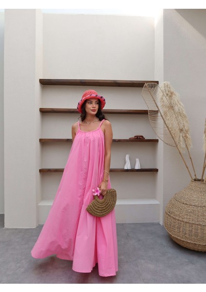 Örgü Askılı Salaş Kesim Elbise