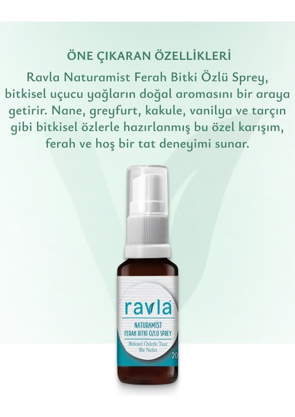 Naturamist Bitki Özlü Ferah Sprey - 20ml modelleri