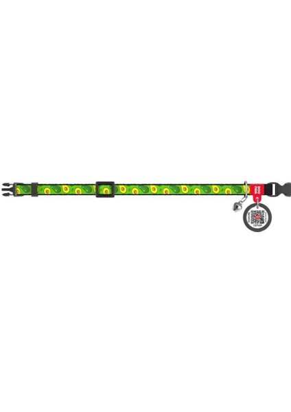 Collar Qr Pasaportlu Kedi Boyun Tasması 20-30 cm 10 mm "avocado" fırsatları