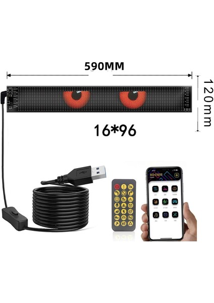 Şerit LED Esnek Model 12X59CM (Oynar Göz Model) / LAAM444 modelleri