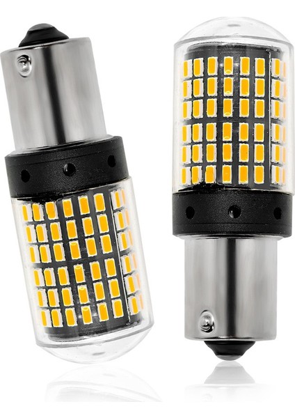 Dekoratif LED Ampul Tek Duy Turuncu 144LED 1156 P21W / LAAM974