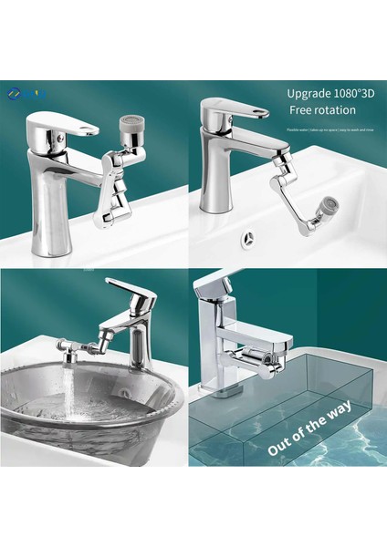 Evye Musluk Başlığı 180° Döner Perlatörlü Esnek Su Tasarruflu Krom Mutfak Bataryası Adaptör Musluk fiyatları