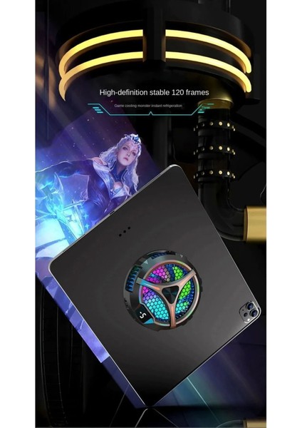 Mage Safe Özellikli Tablet Soğutucu Fan Coller Isı Göstergeli