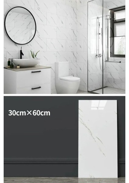 30X60CM Beyaz Kendinden Yapışkanlı Zemin ve Duvar Paneli, Kolay Uygulama fiyatları