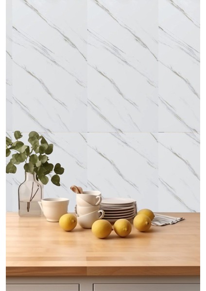 30X60CM Beyaz Kendinden Yapışkanlı Zemin ve Duvar Paneli, Kolay Uygulama modelleri