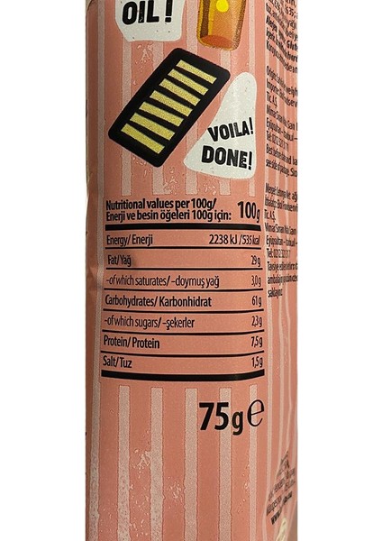 Yengeçli Cips 75 gr fiyatları