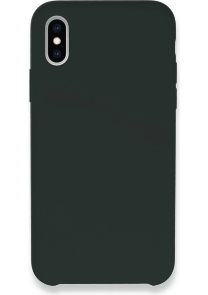 Iphone Xs Max Kılıf Lansman Legant Silikon - Koyu Yeşil Arbkd