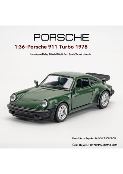 1 Ila 36 Porsche 911 Turbo 1978 Alaşımlı Otomobil Modeli (Yurt Dışından) fırsatları