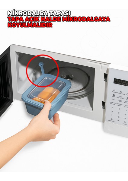 3 Adet Mikrodalgaya Uyumlu Plastik Saklama Kabı - Kapaklı - Mikrodalga Tapalı - 3 Boy fiyatları