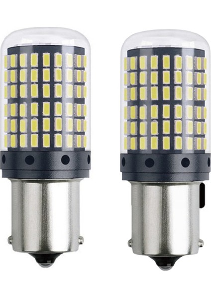 Dekoratif LED Ampul Tek Duy Beyaz 144LED 1156 P21W / LAAM974-1