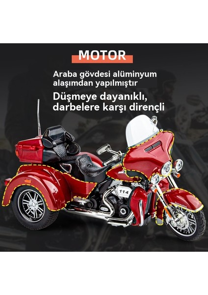 1 Ila 9 Üç Tekerlekli Alaşımlı Motosiklet Modeli (Yurt Dışından) indirimleri