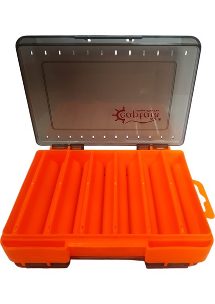 7223 Orange Sahte Balık Kutusu 12 Gözlü 13X9X3CM