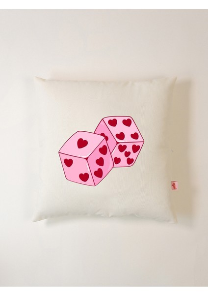 Kalpli Zar Desenli Yastık Kılıfı 45X45 cm