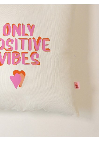 Only Positive Vibes Yastık Kılıfı 45X45 cm fırsatları