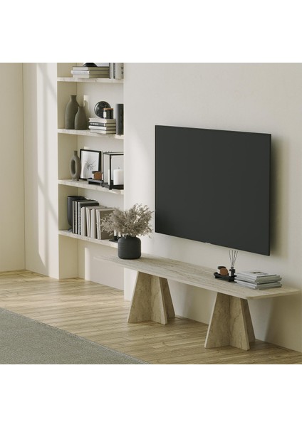 - Mushroom Tv Sehpası / Traverten Desen modelleri