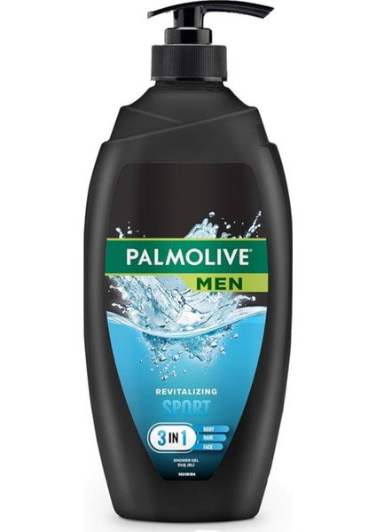 Men Sport 3'ü 1 Arada Duş Jeli & Şampuan – Yüz, Vücut ve Saç Temizliği –750 ml