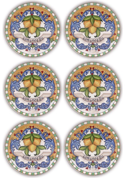 Limoncello Servis Tabağı 30 cm 6 Kişilik