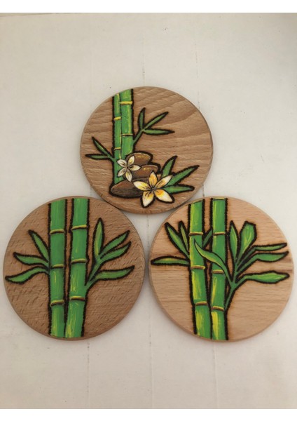 El Yakması Ahşap Bardak Altlığı fiyatları