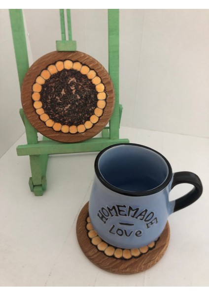 El Yakması Ahşap Bardak Altlığı modelleri