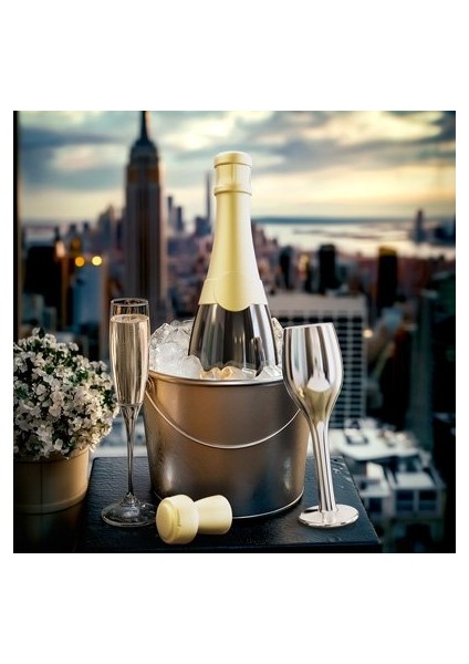 Şampanya Kadeh Anahtarlık Siyah indirimleri