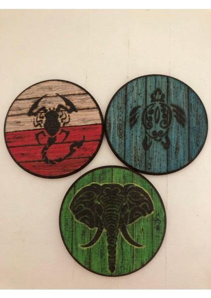 El Yakması Ahşap Bardak Altlığı fiyatları