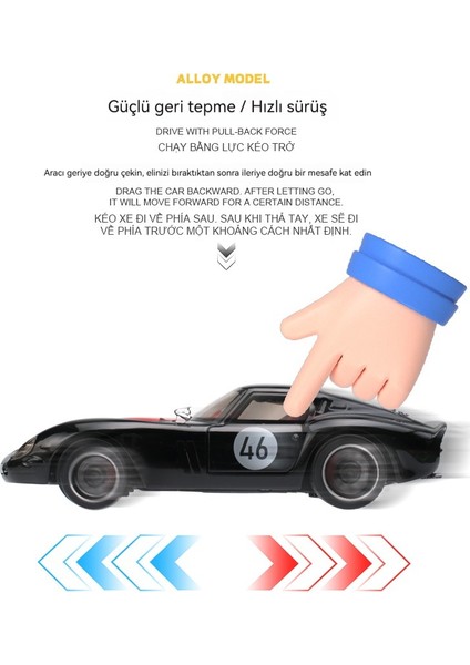 1 Ila 32 Lafa 250GTO Alaşımlı Spor Araba Modeli Seti (Yurt Dışından) fiyatları