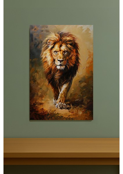 Aslan Portresi Kanvas Tablo Yaban Hayatı Sanatı Duvar Dekoru %100 Pamuk Kanvas fırsatları