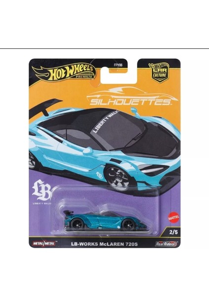 1/64 Car Culture Premium Silhouettes Lb-Works Mclaren 720S Koleksiyon Modeli Oyuncak Araba