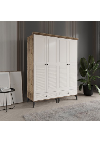 Nisa 4 Kapaklı Gardırop Dolap 160cm fiyatları