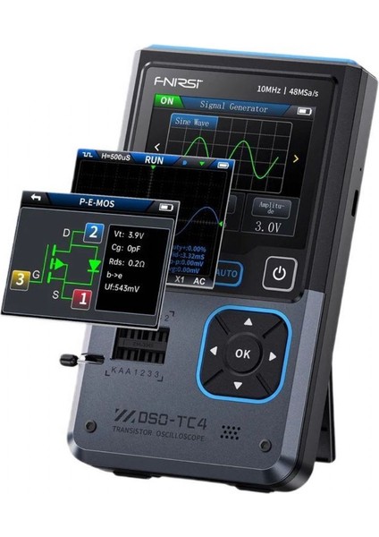 Dso-Tc4 Osiloskop + Sinyal Jeneratörü + Transistör Test Cihazı