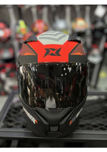 Fenix Kırmızı Kapalı Kask Siyah Vizörlü (+1 Şeffaf Vizör) indirimleri