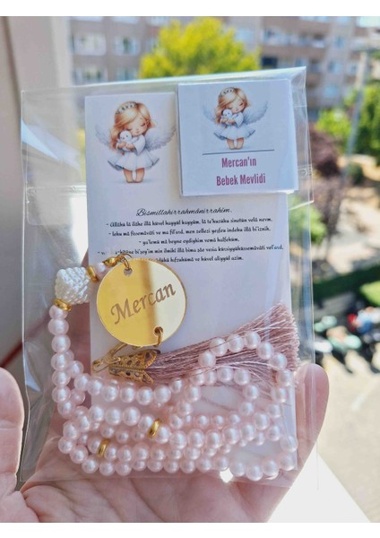 Bebek Mevlit Hediyelik Plastik Tesbih Madlen Çikolata 25 Adet