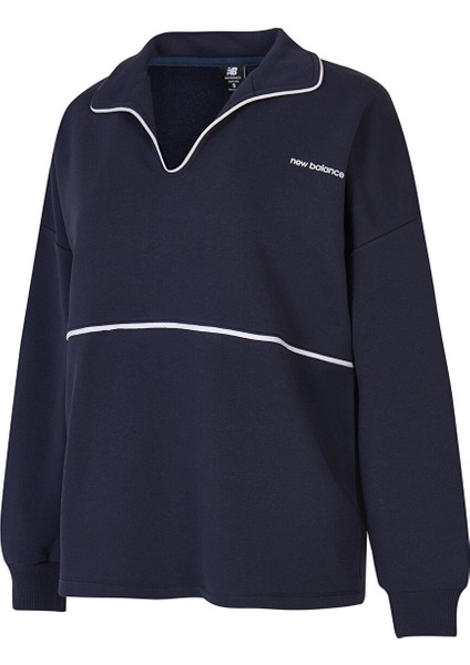 New Balance WNC3402 Lacivert Kadın Sweatshirt