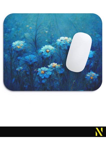 Çiçek Desenli Renkli Ergonomik Mouse Pad - 23 cm x 19 cm - Kaydırmaz Taban Ev ve Ofis Kullanımı Için Ideal Fare Altlığı Mousepad fırsatları