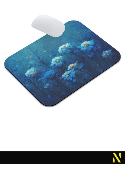 Çiçek Desenli Renkli Ergonomik Mouse Pad - 23 cm x 19 cm - Kaydırmaz Taban Ev ve Ofis Kullanımı Için Ideal Fare Altlığı Mousepad indirimleri