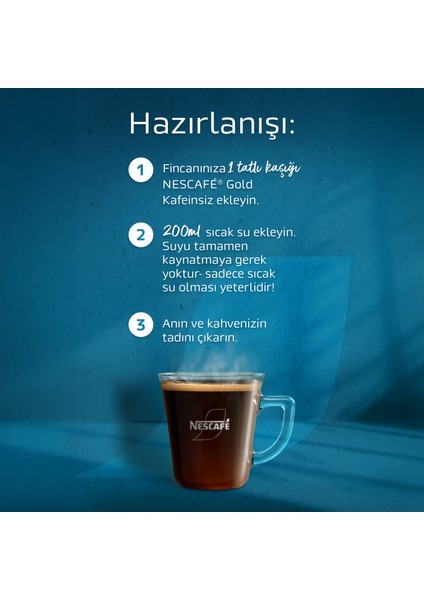Gold Decaf Kafeinsiz Çözünebilir Kahve 70G modelleri