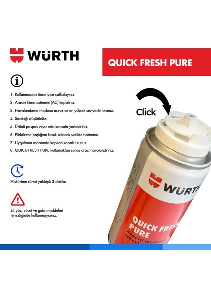 Araç içi ve Klima Ünitesi Koku Giderici Hızlı Ferahlatıcı Sprey (100 Ml) indirimleri
