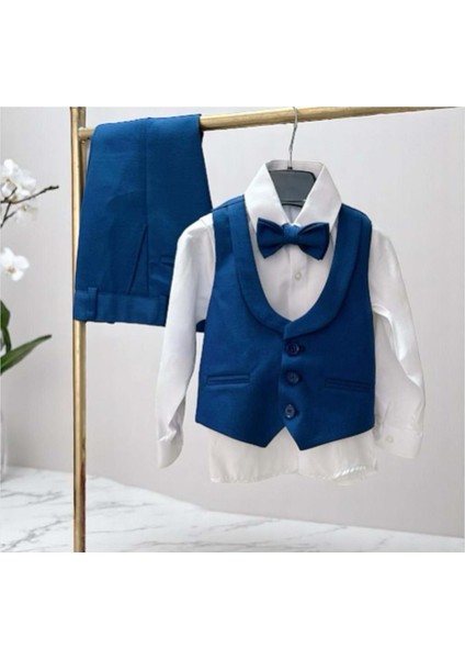 Yelekli Klasik Takım Saks