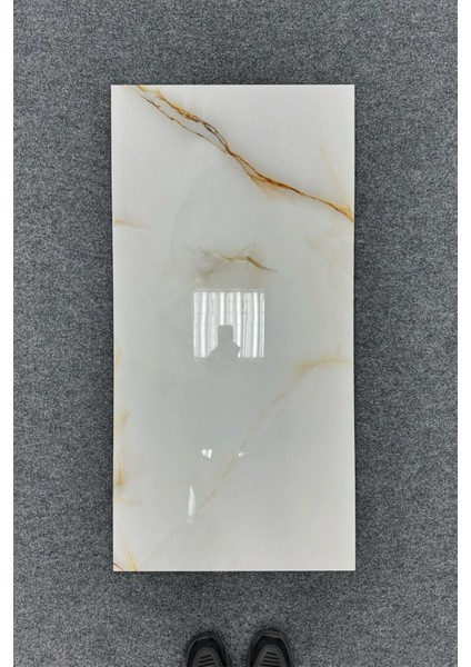 30X60 cm Çok Renkli Kendinden Yapışkanlı Damar Gold Mermer Desenli Duvar Paneli