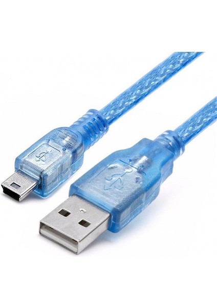 5 Pin Mini USB Kablo USB To Mini USB Şarj ve Data Kablosu 1m modelleri