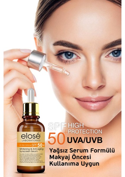 Bitkisel SPF 50+ Güneş Kremi Ve Leke Karşıtı Güneş Koruma Serumu 2'li Set indirimleri