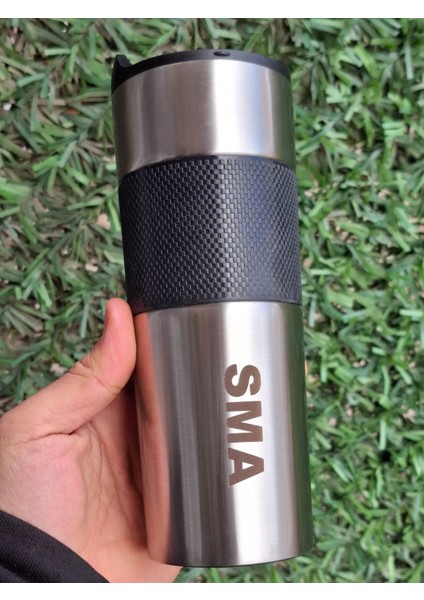 Kişiye Özel Isim Baskılı French Press Termos 500 ml Kapasite Bitki Çayları Kahve Vb Kullanım Alanları