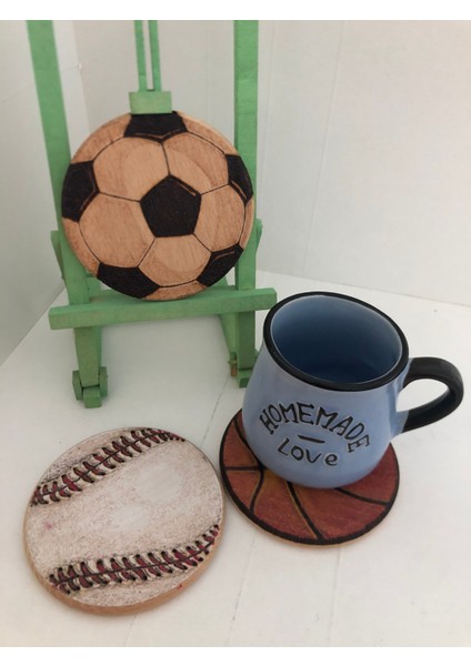 El Yakması Ahşap Bardak Altlığı modelleri