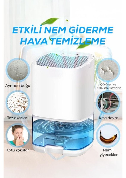 1000ML Su Hazneli LED Işıklı Nem Alma Cihazı modelleri